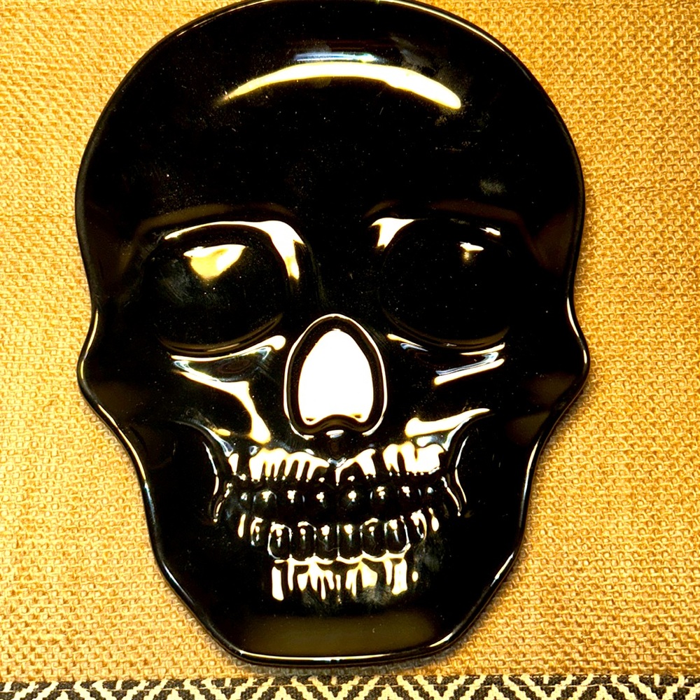 Black skull for decoration 8”x6” wide